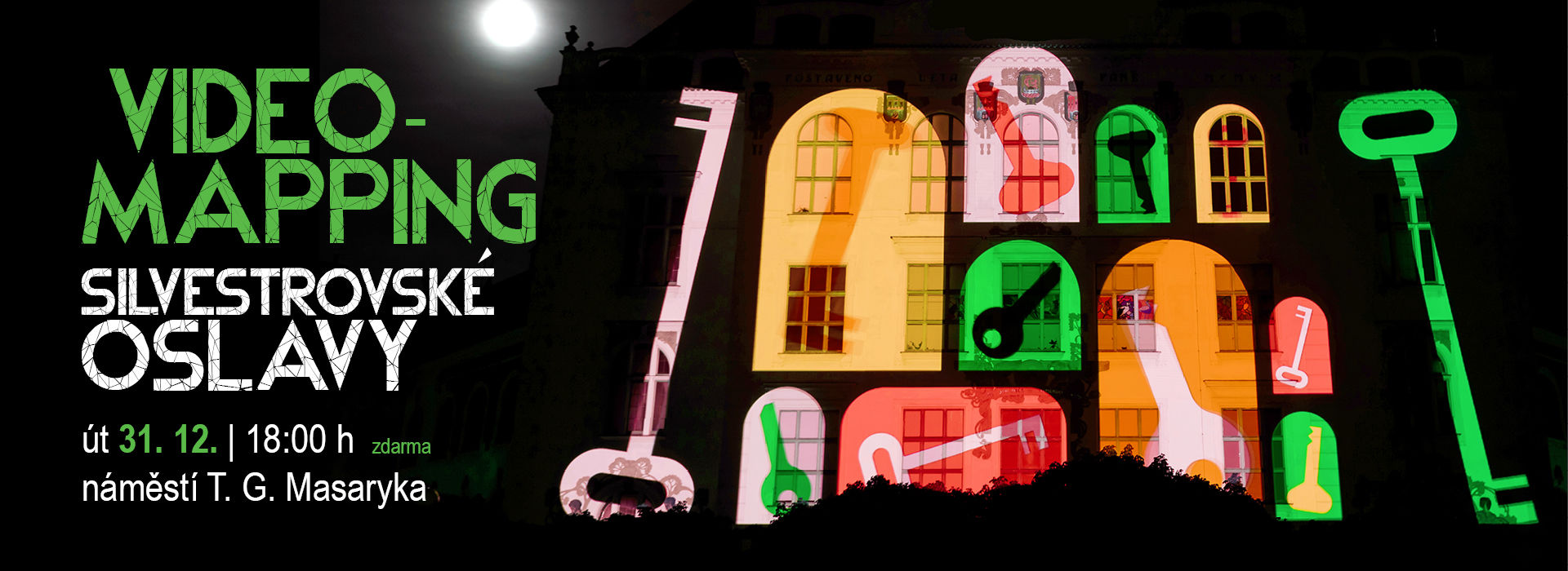 Videomapping – Silvestrovské oslavy